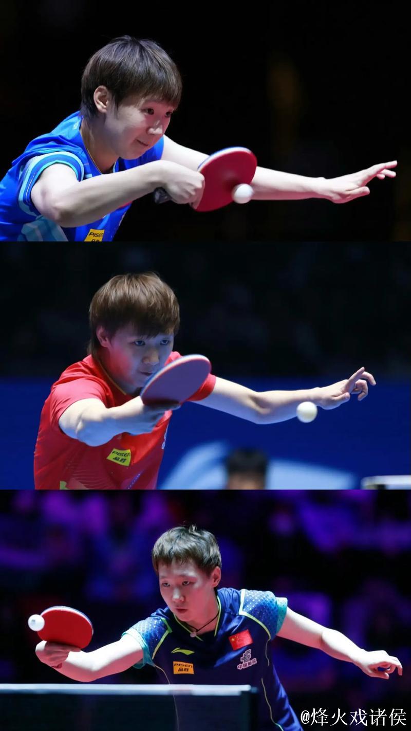 强势反手制胜,王曼昱相持由守转攻 强势反手制胜,王曼昱相持由守转攻